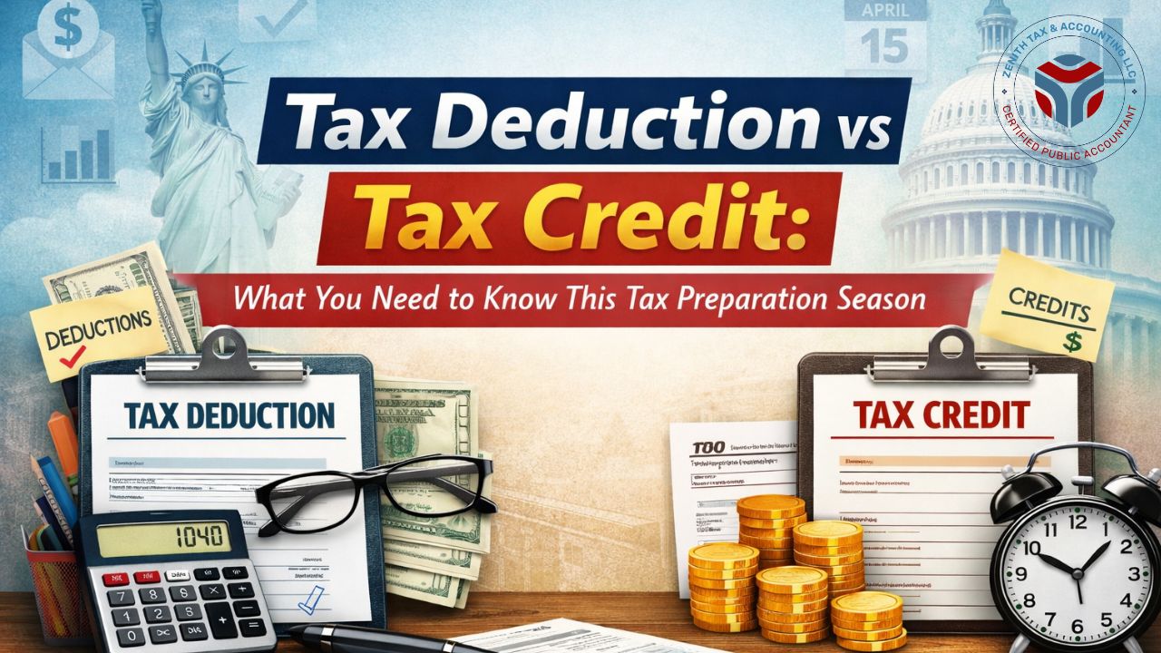 tax deduction vs tax credit,