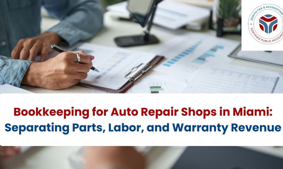 Bookkeeping for Auto Repair Shops in Miami