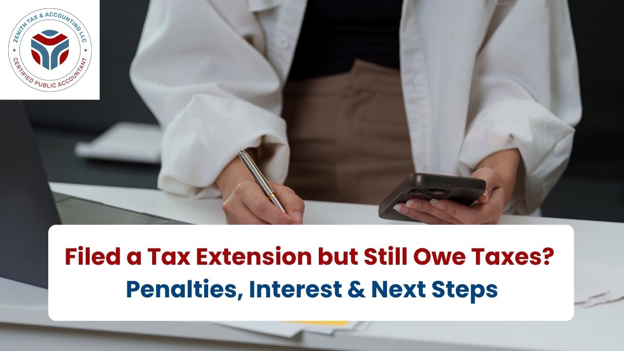 filed a tax extension owe taxes