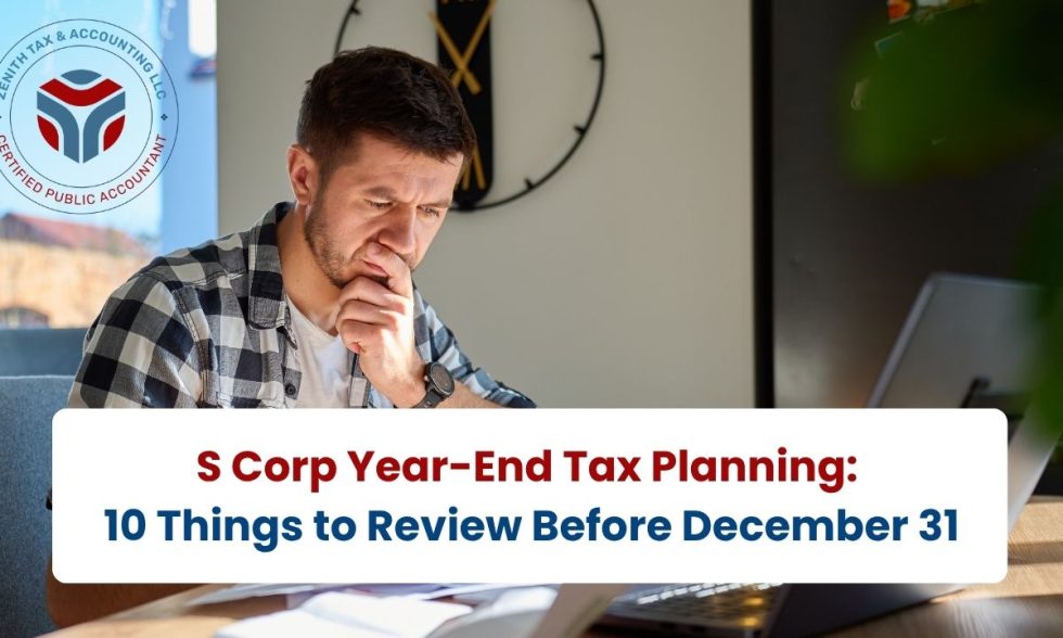 S Corp Year-End Tax Planning