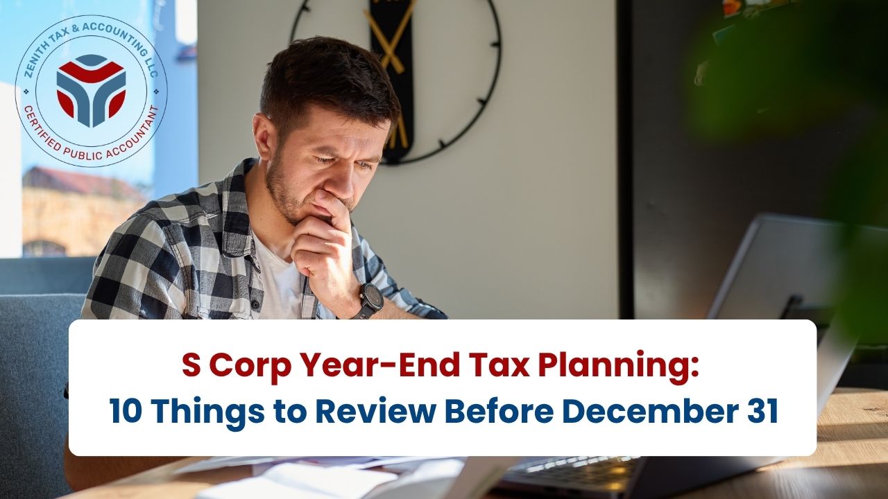 S Corp Year-End Tax Planning